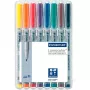 Marker Staedtler 315 WP8 čierny modrý hnedý zelený oranžový červený fialový žltý
