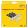 DeLOCK - USB adaptér - PCIe 3.0 x4 Low-Profile - USB 3.2 Gen 2x2 x 1 (89036)
