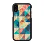 Puzdro na smartphone iKins pre iPhone XR — Mosaic čierna ochranné puzdro