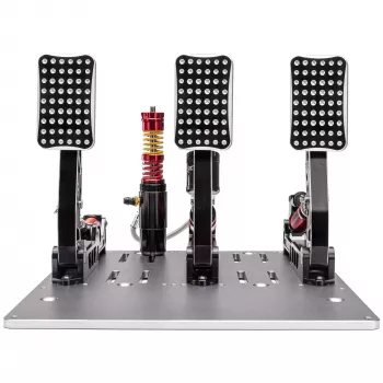 Simagic P2000 Hydraulic 3-pedálová sada, 100KG Loadcell - Crimson Edition