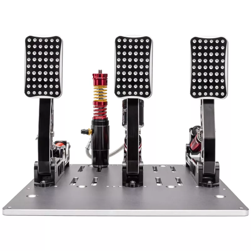 Simagic P2000 Hydraulic 3-pedálová sada, 100KG Loadcell - Crimson Edition