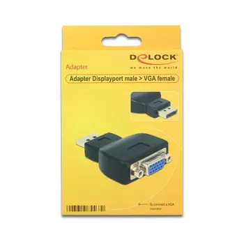 DeLOCK 65567 kábel, DisplayPort na VGA, čierny