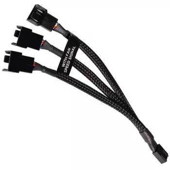 RGB rozbočovací kábel Alphacool 18679 čierny plast 150mm