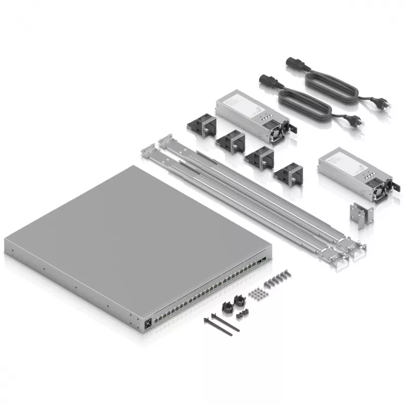 Ubiquiti UniFi Enterprise Campus ECS-24-PoE Spravovaný L3 switch, 8x 2,5G + 16x 10G RJ-45 + 2x SFP28, PoE+++