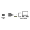 USB-C na microSD čítačka kariet ako kľúčenka