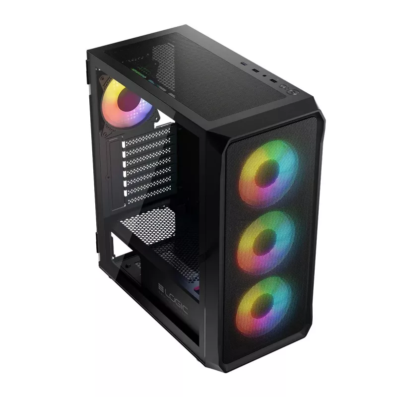 LOGIC CONCEPT Portos ARGB ATX Mid-Tower skriňa, čierna