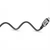 Ethernetový kábel USB-C 3.2 Gen2 konektor samec > RJ-45 konektor samec, LAN adaptér čierny/strieborný, 3 metre, pletený textilný plášť