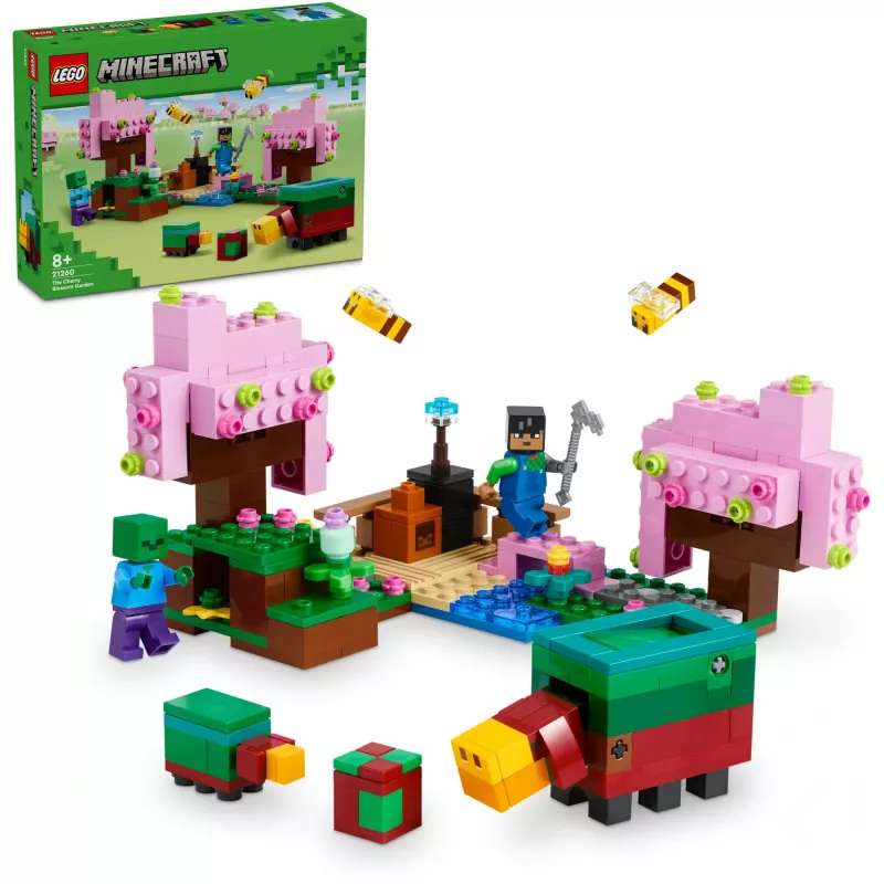 Lego 21260 Minecraft Cherry Blossom Garden set