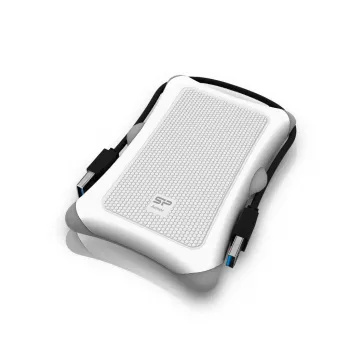 Externý HDD Silicon Power Armor A30 2 TB 2,5 palca USB 3.2 Gen 1, biely, nárazuvzdorný, 256-bit AES