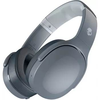 Slúchadlá Skullcandy Crusher Evo — káblové & Bluetooth, sivé, 40 hod. batéria, USB-C, AUX, skladacie
