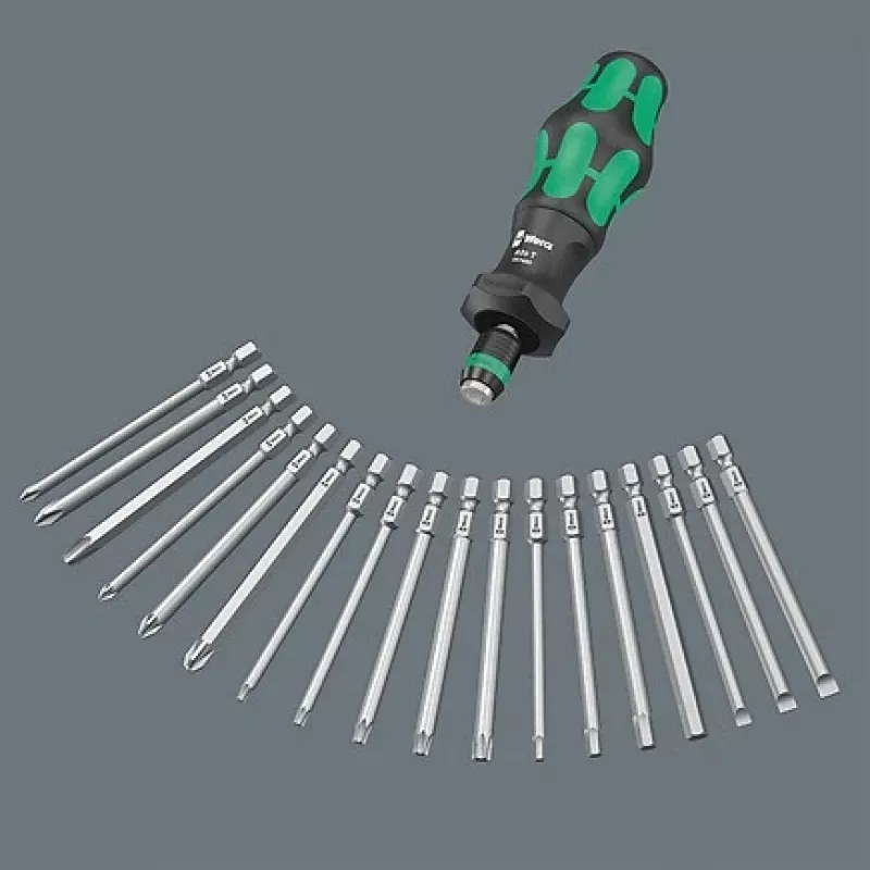 Wera 826 T Kraftform Turbo Skrutkovač s držiakom bitov s Rapidaptorom, 1/4 palca