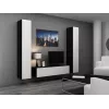Cama obývacia zostava VIGO 9 čierna/biela lesk