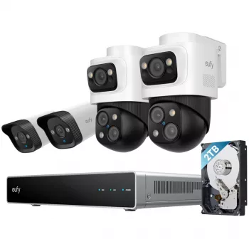 EUFY NVR bezpečnostný systém S4 Bullet-PTZ+ Bullet kamera (E8E00323)