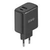 Sieťová nabíjačka SAVIO LA-06/B 30 W, USB-A + USB-C, Quick Charge, Power Delivery 3.0, čierna