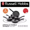 Päťdielna sada panvíc Russell Hobbs Metallic Marble RH02814EU7 – nepriľnavý povrch, rôzne veľkosti