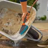 Cleansystem ručná kefa M tvrdá sivá tyrkysová univerzálne mäkké plastové pásiky