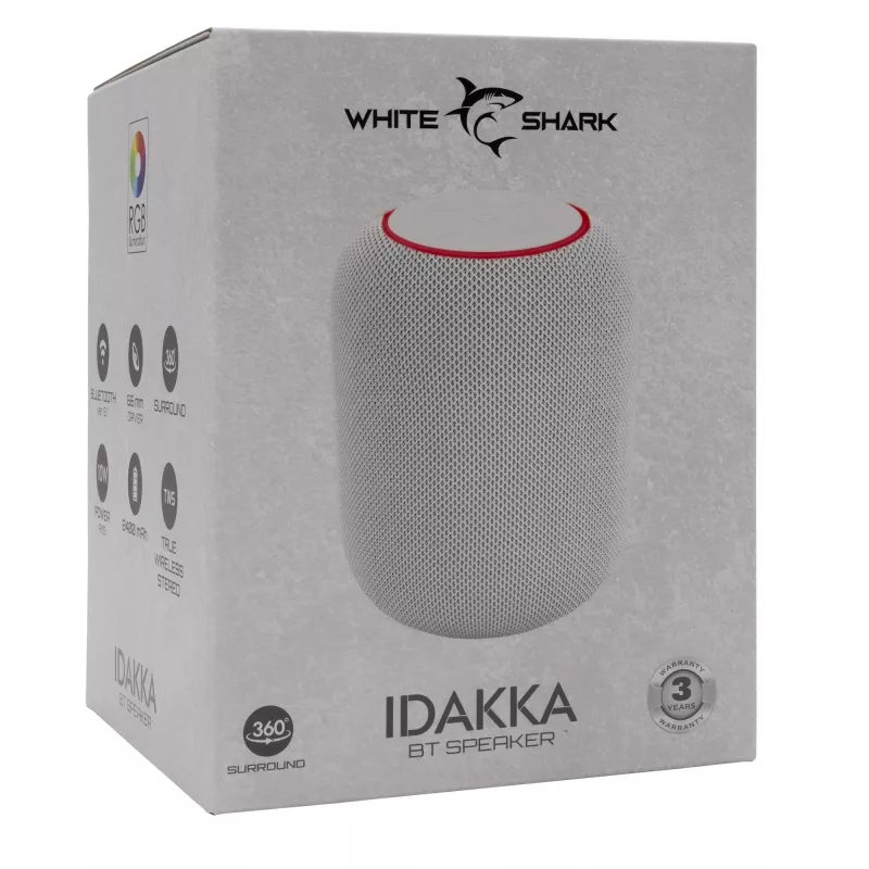 Prenosný reproduktor White Shark GBT-619 Idakka biely