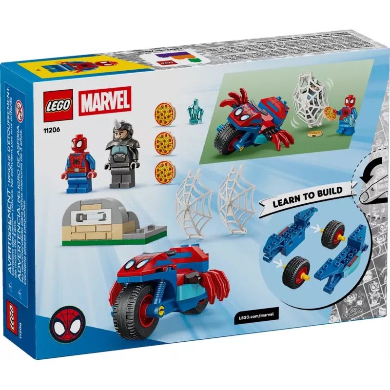 LEGO MARVEL 11206 Spidey na svojej motorke proti Rhino