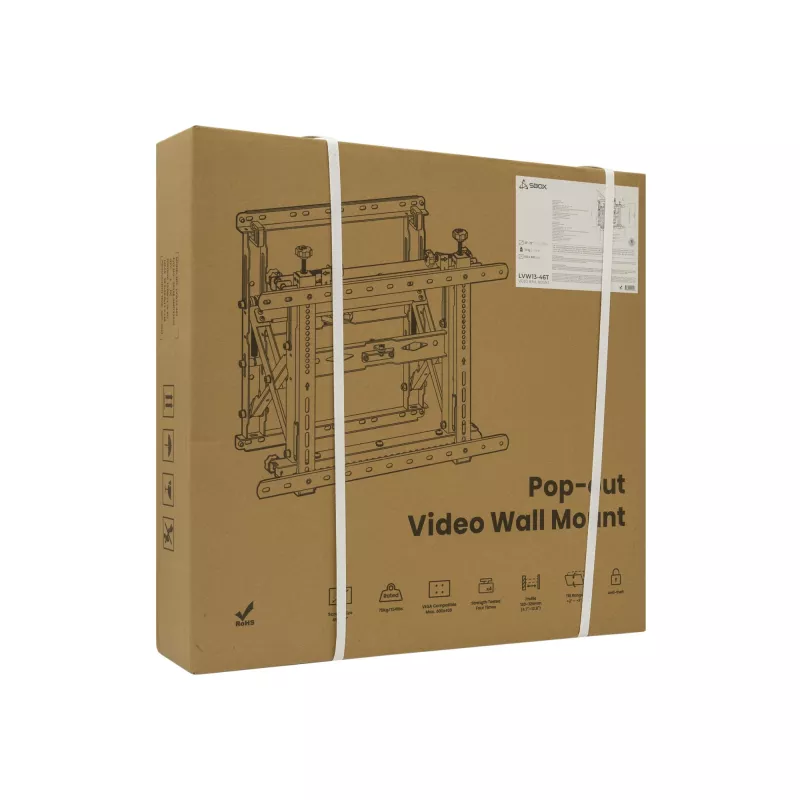 Nástenný držiak na TV SBOX LVW13-46T pre 45–70 palcové televízory, VESA do 600x400