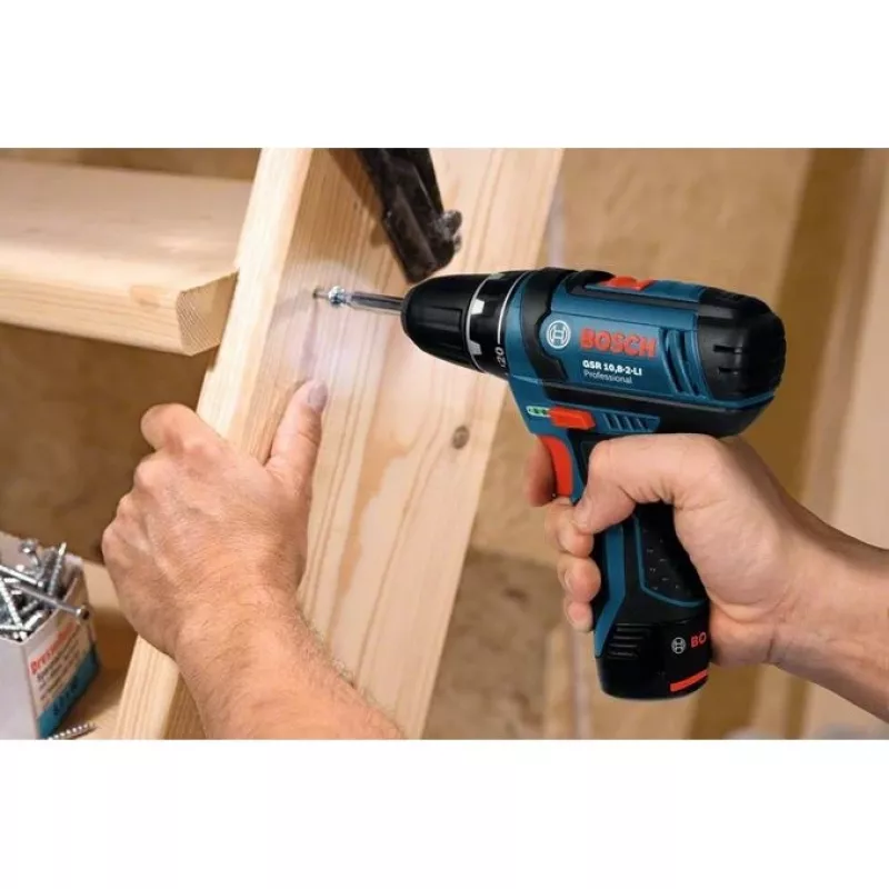 Bosch GSR 10,8-2-LI Professional Keyless čierna, modrá, červená