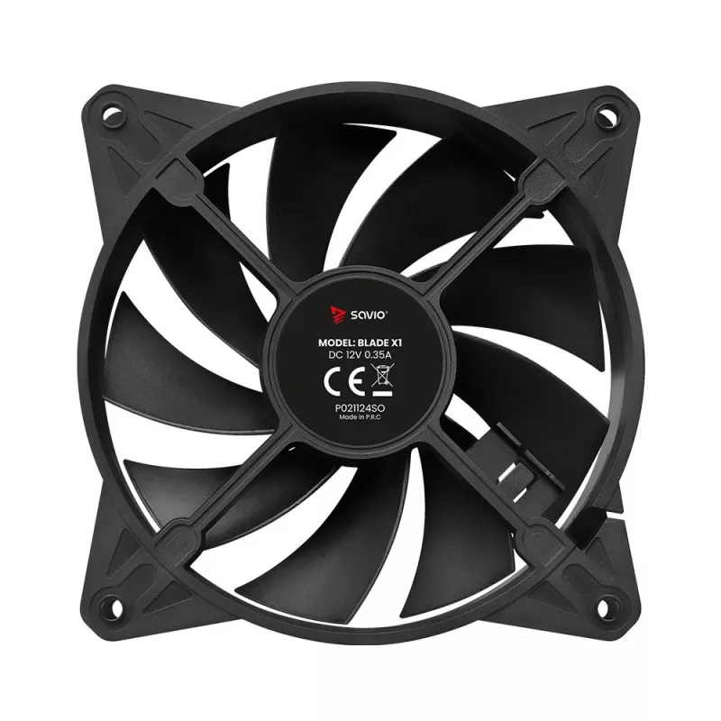 SAVIO BLADE X1 sada ventilátorov, 3 x 120 mm, 4-pinový PWM, čierna