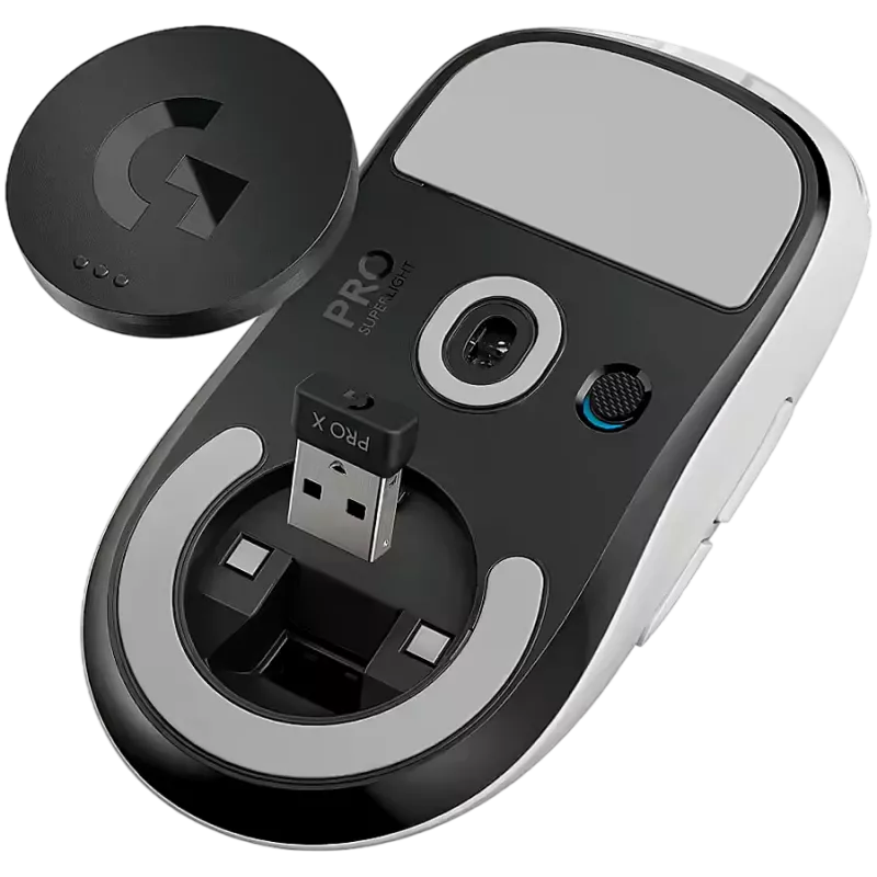 LOGITECH G PRO X SUPERLIGHT 2c kompaktná bezdrôtová herná myš - BIELA - 2,4 GHz - EER2-933