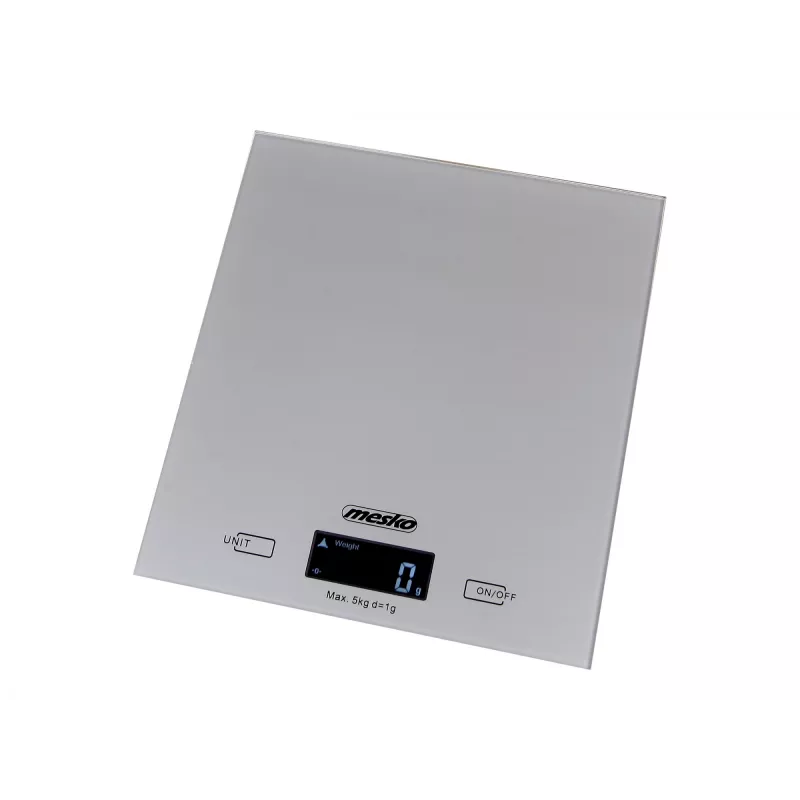 Mesko | kuchynská váha | MS 3145 | maximálna nosnosť 5 kg | dielik 1 g | typ displeja LCD | strieborná