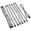 Sada predlžovacích káblov Kolink COREPRO-EK-12VT2-BWH — 12V, 2×6-Pin Type-2 konektory