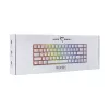 Klávesnica White Shark RONIN biela USB QWERTY 68 klávesov LED