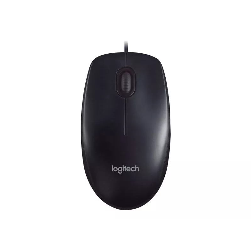 Logitech M90 káblová optická kancelárska myš — 1000 DPI, obojručná, USB Type-A, čierna