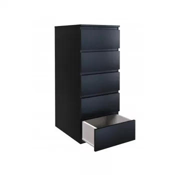 Topeshop W5 komoda CZERŃ