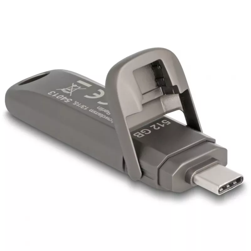 USB flash disk DeLOCK 54013 512 GB USB Type-C sivý