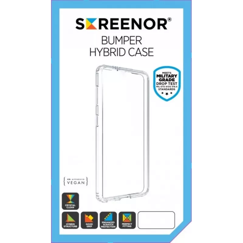 Screenor Bumper 25604 puzdro pre iPhone 15 Pro Max, priehľadné