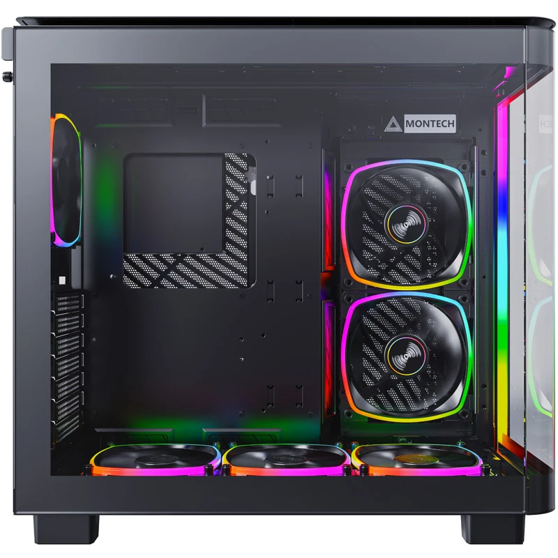 Montech KING 95 PRO Midi-Tower, temperované sklo, ARGB - čierna