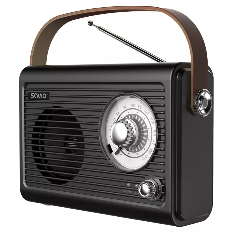 Prenosné rádio Savio RS-01 analógové čierne