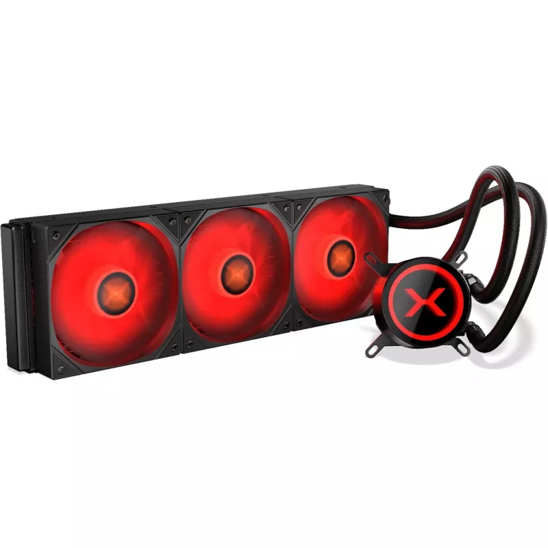 KRUX HydroX 360 ARGB vodné chladenie AIO, 360 mm, čierne