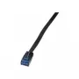 LogiLink - patch kábel - RJ-45 (M) na RJ-45 (M) - 7,5 m - UTP - CAT 5e - zaliaty - čierny (CP0138B)