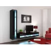 Cama regál VIGO NEW 180/40/30 čierna/čierna lesk
