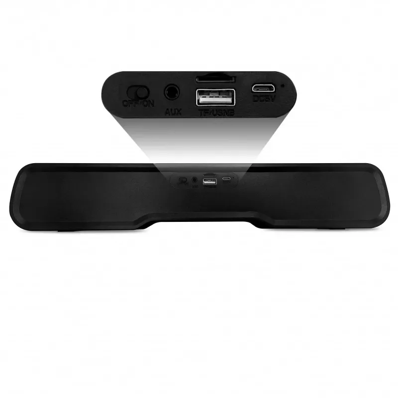Reproduktor MEDIA‑TECH Phantom MT3180 soundbar 450W RMS, 80W na batérie, Bluetooth, káblový & bezdrôtový, čierny