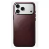 Kožené puzdro Nomad Modern pre iPhone 17 Pro Max (6,9 palcov) – bordová, koža+TPU+PC