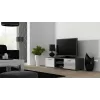 Cama TV stojan SOHO 140 sivá/biela lesklá