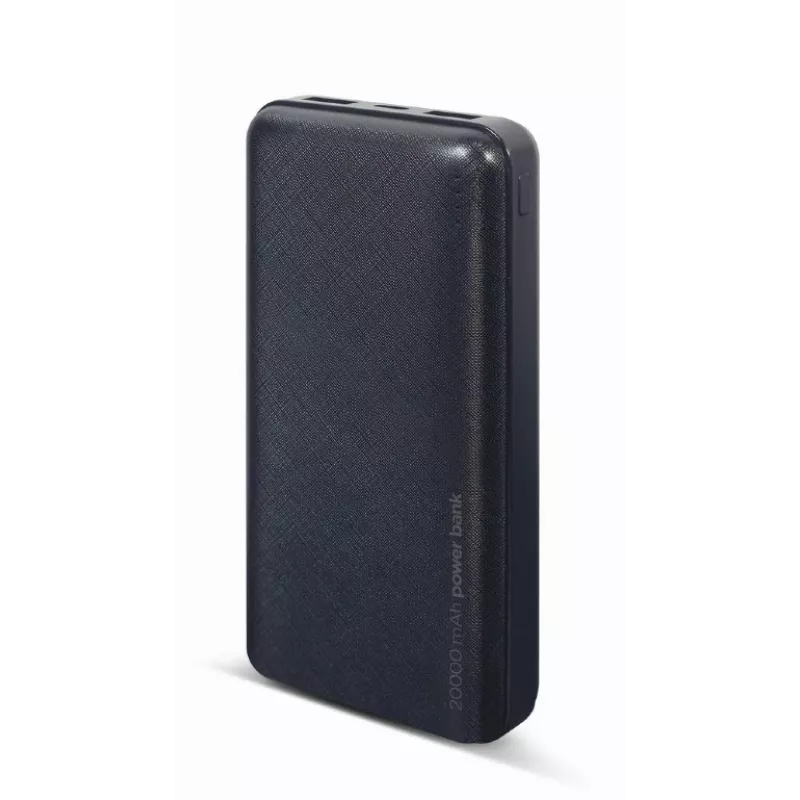 Gembird PB20-02 powerbanka lítium-polymérová (LiPo) 20000 mAh čierna