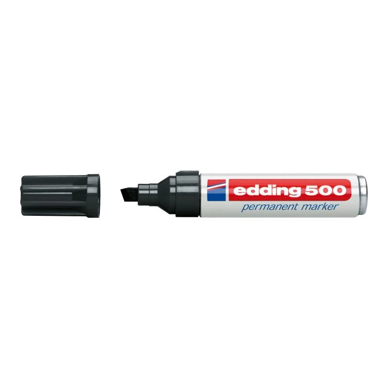 Permanentný marker Edding 500 čierny 10 kusov