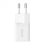 Baseus P10110909213-00 USB-C GaN5 mini 25W sieťová nabíjačka biela