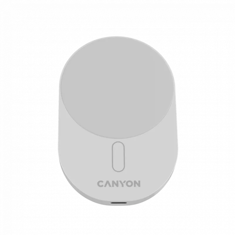 CANYON auto nabíjačka OnGrip 105 15W Qi2 bezdrôtová biela