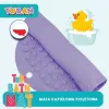 Protišmyková kúpeľňová podložka fialová