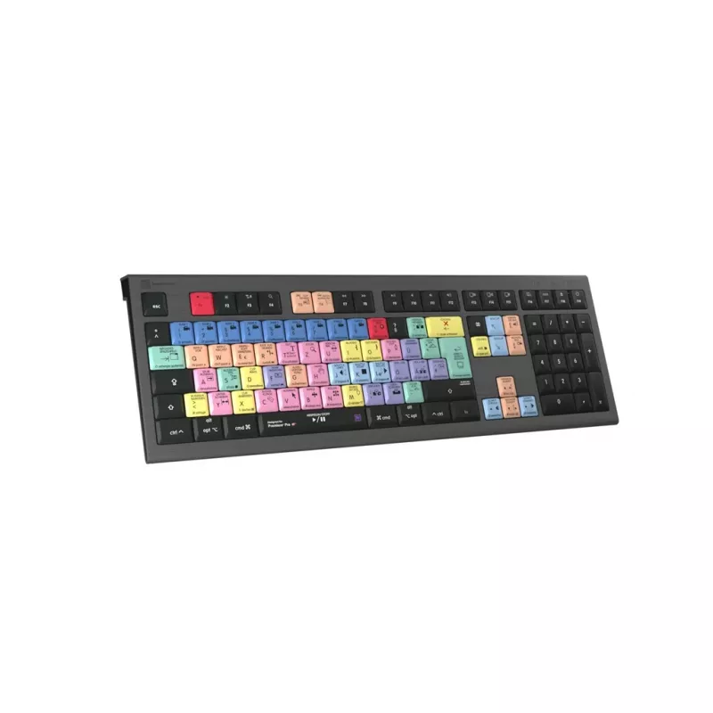 Logickeyboard Adobe Premiere Pro CC Astra 2 klávesnica univerzálna USB QWERTZ nemecká sivá