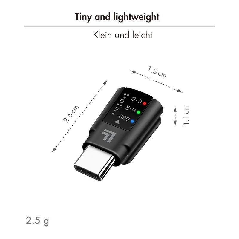 LogiLink USB-C DAC audio adaptér. USB-C/M na 3.5 Mm/F. čierny