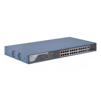 Hikvision DS-3E1326P-EI(B) Smart Managed PoE switch, 24x 10/100 PoE+, PoE rozpočet 370 W