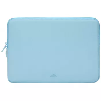 Puzdro na notebook Rivacase Riva Szuzuka 14 palcov pastelovo modrá – ochranné neoprénové puzdro pre 14-palcové notebooky